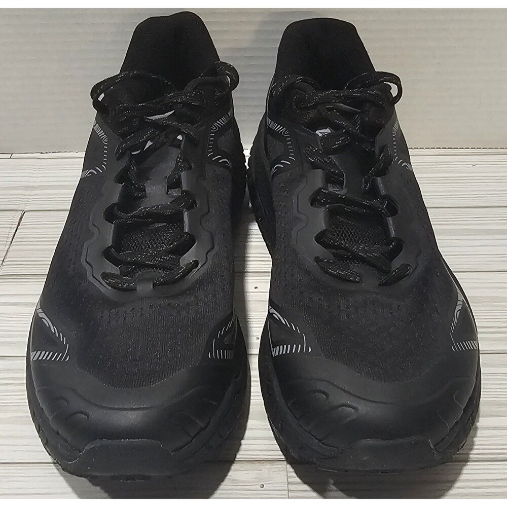 Hi Tec Black Men'S Trail Shoe, Breathable Mesh Lining, Lace Closure Size 10